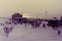 Kretsmesterskap i ski 1970. Kirkestedet i Nesseby Govva/foto: Ukjent