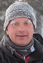 Sånn ser du ut etter å ha gått i skiløpya i 1 time når det er minus 21 grader.  Foto: Anita Andersen. 