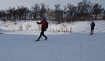 De første løperne kommer i mål Govvat/foto: Elen Kristine Petterson