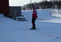 En veteran i Aldonsammenheng passerer mål! Govvat/foto: Elen Kristine Petterson