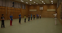 Karate på idrettsskolen  Govvat/foto: Charles Petterson