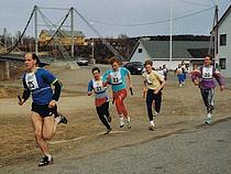 Karasjokstafett 1991. Stein Øsmo løper nr 21 Govva/foto: Gunn Britt Retter